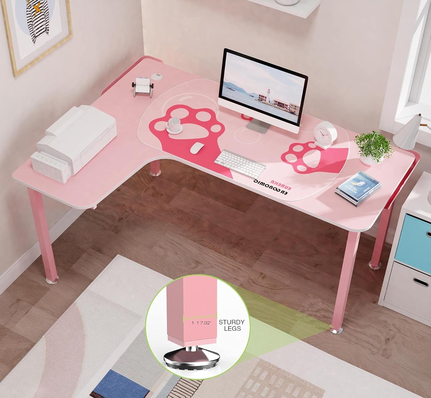 Pink Gaming Desk